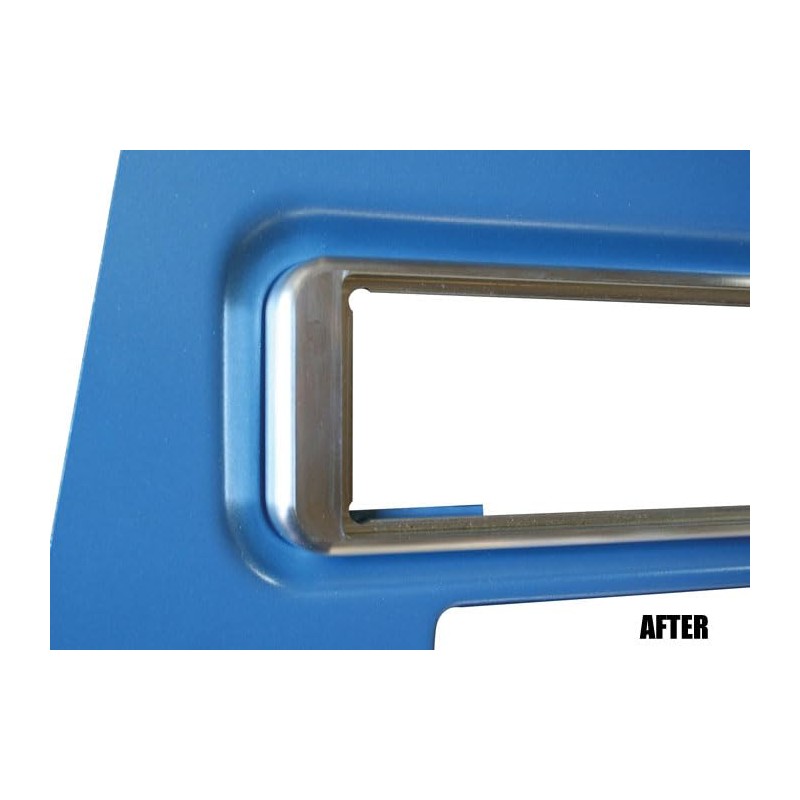 Brothers Trucks BRB6772 Billet Radio Bezel - Brushed Aluminum