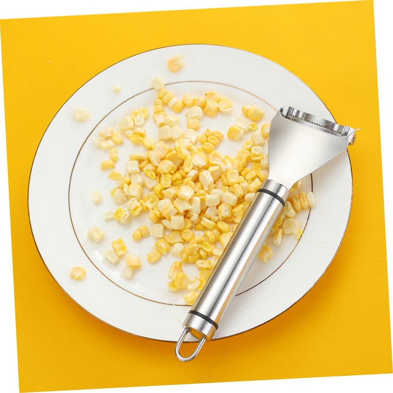 COLLBATH Ergonomic Handle Corn Peeler Steel Stripper for Kitchen Fast