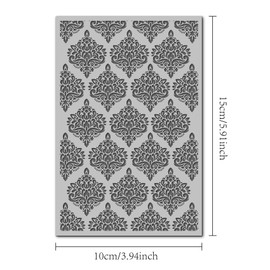 Arbuya Boho Style Polymer Clay Texture Mat for Earrings Jewelry Making,Lace Clay Texture Sheets for Polymer Clay Projects Floral Stamps for Clay Earrings Tools