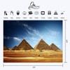 LYLYCTY Egyptian Backdrop 7x5ft Desert Blue Sky Pyramids Photo Background