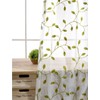 TIYANA Leaf Pattern Lace Curtains, Light Green Ivy Leaves, Set