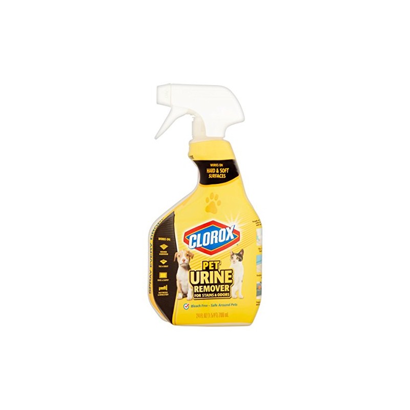 Clorox Pet Urine Remover for Stains and Odors, Spray Bottle,