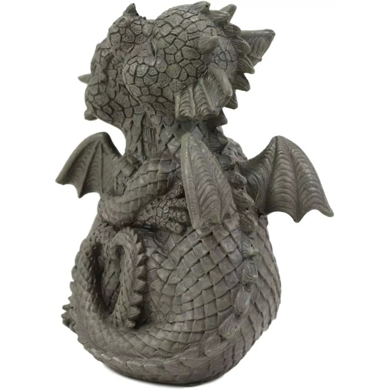 Ebros Romantic Valentines Baby Garden Dragons Cuddling Tight Statue 5.25"