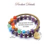 Zysta 7 Chakra Bracelet Real Stones Pearl Bracelet with Tree