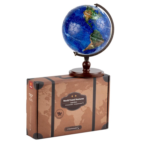 Pintoo 3-D Puzzle Globe Legendary Small 6" Earth Globe Decor