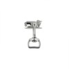 B9570 3/4" Nickel Matte, Swivel Snap w/Locking Jaw, Solid Brass-LL