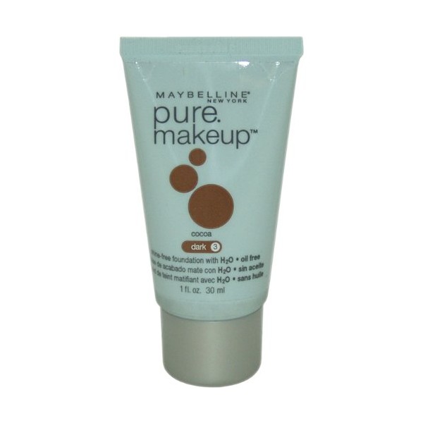 Maybelline Pure Makeup, Cocoa Dark 3, 1 Ounce