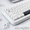 GEKUCAP White PBT Keycaps 144 Keys Minimalist Style MOA Profile
