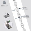 NKlaus Silver 18 cm 925 Sterling Silver Coffee Bean Men's