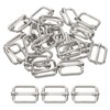 PATIKIL 16x25mm Slide Buckle, 24 Pcs Metal Adjustable Webbing Tri-Glide