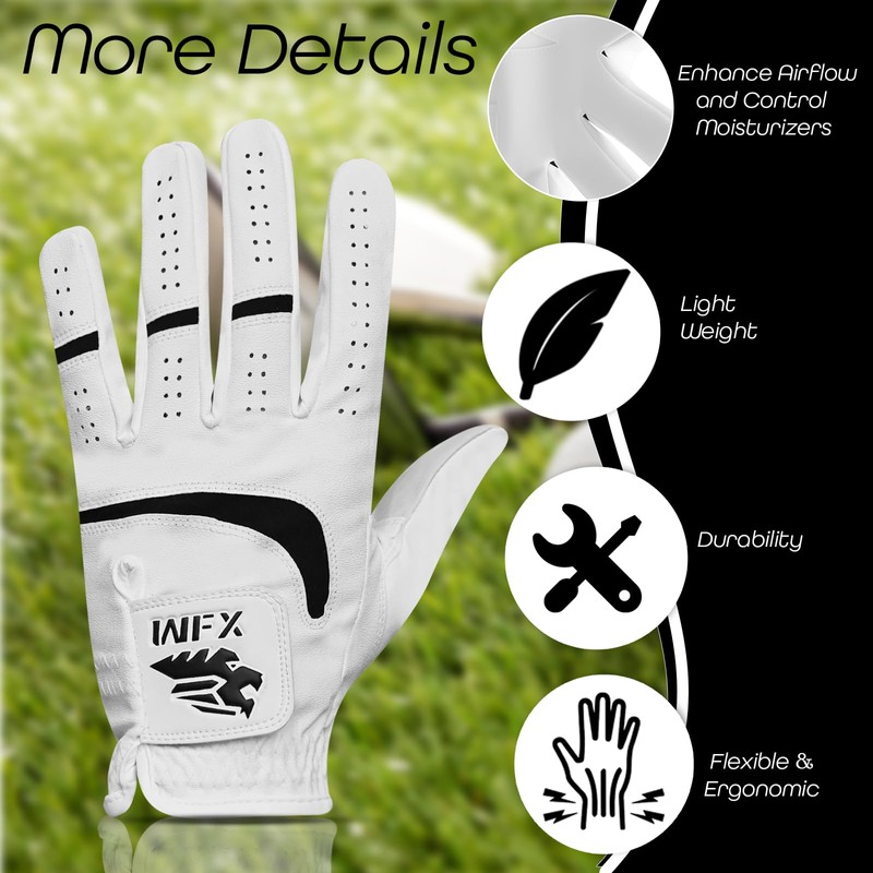 WFX Golf Glove for Golfers, Left Hand Right Premium Quality