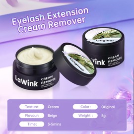 LaWink Eyelash Remover Cream 5g for Individual Eyelash Extensions (Beige Colour)