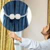 Curtain Tiebacks,Magnetic Curtain Tiebacks Pearl Ball Curtain Drapes Clips Rope