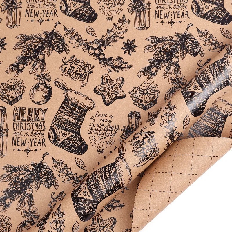 Christmas Wrapping Paper Roll for Holiday Gifts – Pine Needle