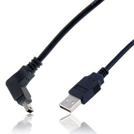 Wicked Chili Mini-USB Kabel kompatibel mit Tomtom XXL IQ Routes, XL Live, XL Live Style, Start XL - Hi-Speed Datenkabel Mini USB Stecker abgewinkelt für TomTom Navigationsgeräte (1,8m) schwarz