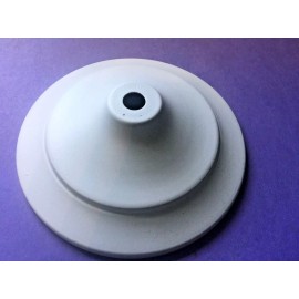 NEW 5" Steel Vase Cap LAMP PART, CEILING Canopy Powder-coat Flat White Finish