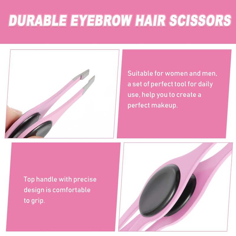 SAFIGLE 5Pcs Eyebrow Clips Durable Trimming Tools Ergonomic Design for