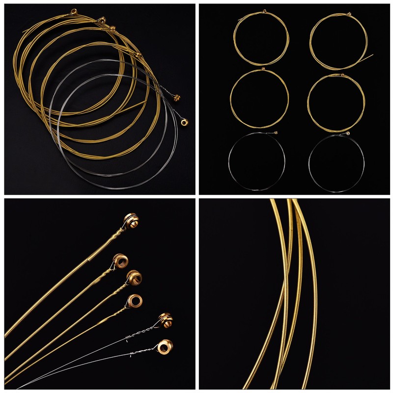 Bememo 2 Sets of 6 Guitar Strings Replacement Steel String