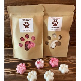 Dog Paw Wax Melts -Strong Scent- Long Lasting - Eco-Friendly - Hand-Poured - Large Melts - Wax Tarts - Soy (Pineapple Sage)