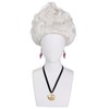 BESTBEL 3 Pcs Short Grey Wig for Women Short Silver