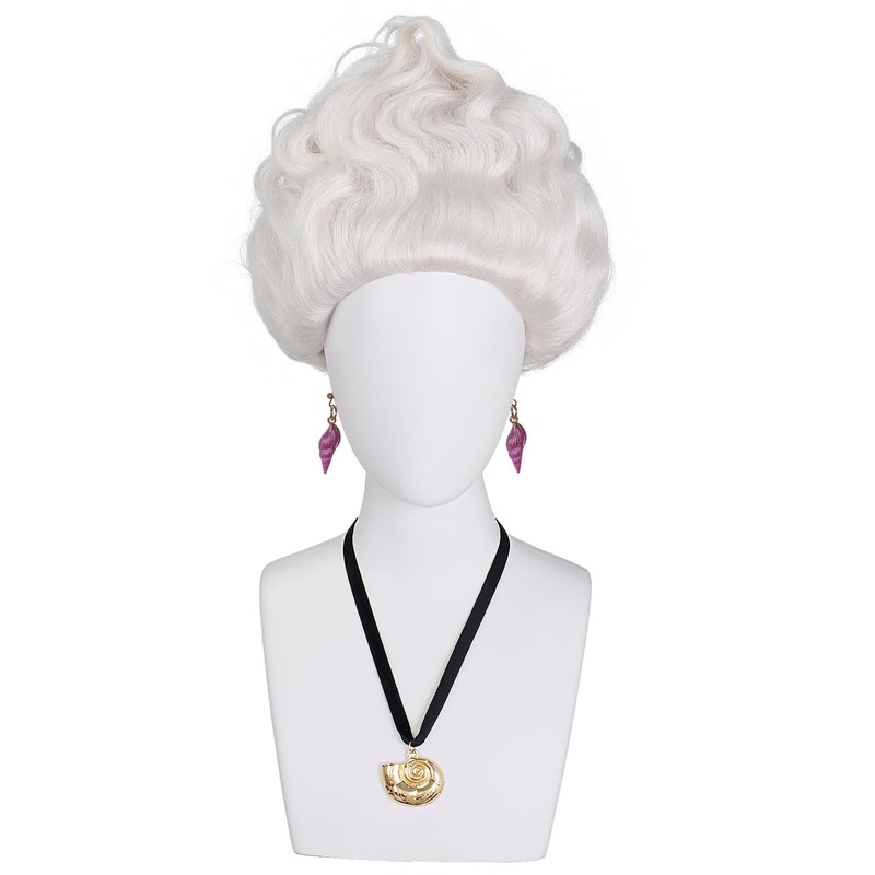BESTBEL 3 Pcs Short Grey Wig for Women Short Silver