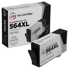 LD Compatible Ink Cartridge Replacement for HP 564XL CN684WN High Yield (Black)
