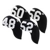 4pcs Golf Wedge Headcovers Set Premium Neoprene One-side Number Printed