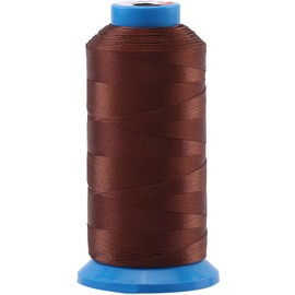 Selric [1500 Yards/Coated/No Unravel /22 Colors Available] Heavy Duty Bonded Nylon Threads #69 T70 Size 210D/3 for Upholstery, Leather and Other Heavy Fabric (Coffee)