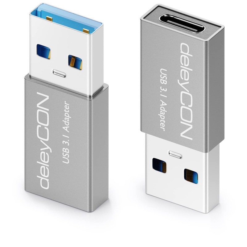 deleyCON USB C to USB Adapter [Pack of 3] C
