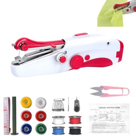 Hand Sewing Machine, Mini Sewing Machine, Small, for Sewing Machine, Beginners, Hand Sewing Machine for Clothes, Fabrics, Home Travel