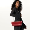 The Drop Harlei Framed Clutch Bag, Dark Red, One Size