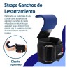 Bluelander Straps Ganchos De Levantamiento Muñequera Gym Crossfit Pesas Color