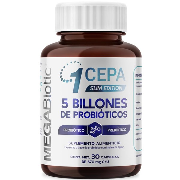 Probiticos Slim Edition, 5 Billones y 1 Cepa con Inulina