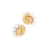 8 Other Reasons Women's Gold Tone Swirl Stud With Faux