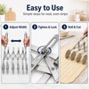 Wheel Adjustable Pasta Cutter with Handle - Stainless Steel Multi-Tool