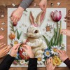 Easter Bunny Puzzle for Adults 1000 Pieces, Cute Rabbit with