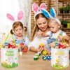 Capoda 6 Pcs Easter Bunny Basket Bags Canvas Rabbit Easter
