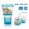 INOGIH Cereal On the Go Cups Breakfast-Portable Drink-Cup Cereal To-Go