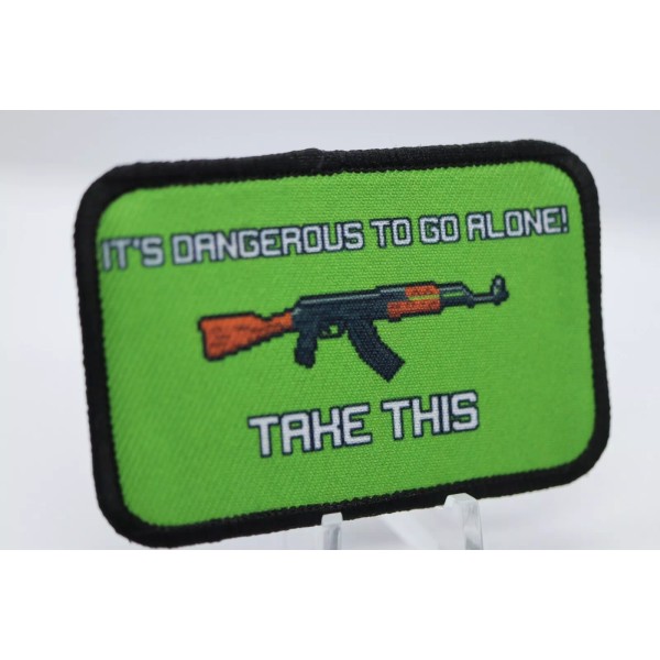morale patch Zelda Ak-47 It's dangerous to go alone meme