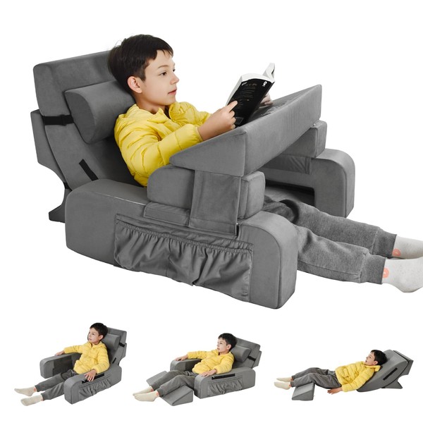 Pozico Reading Pillow with Armrests & Lap Desk – Bed