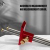 Woodworking Marking Gauge 20cm Clear Scale Double Head Scriber Ruler