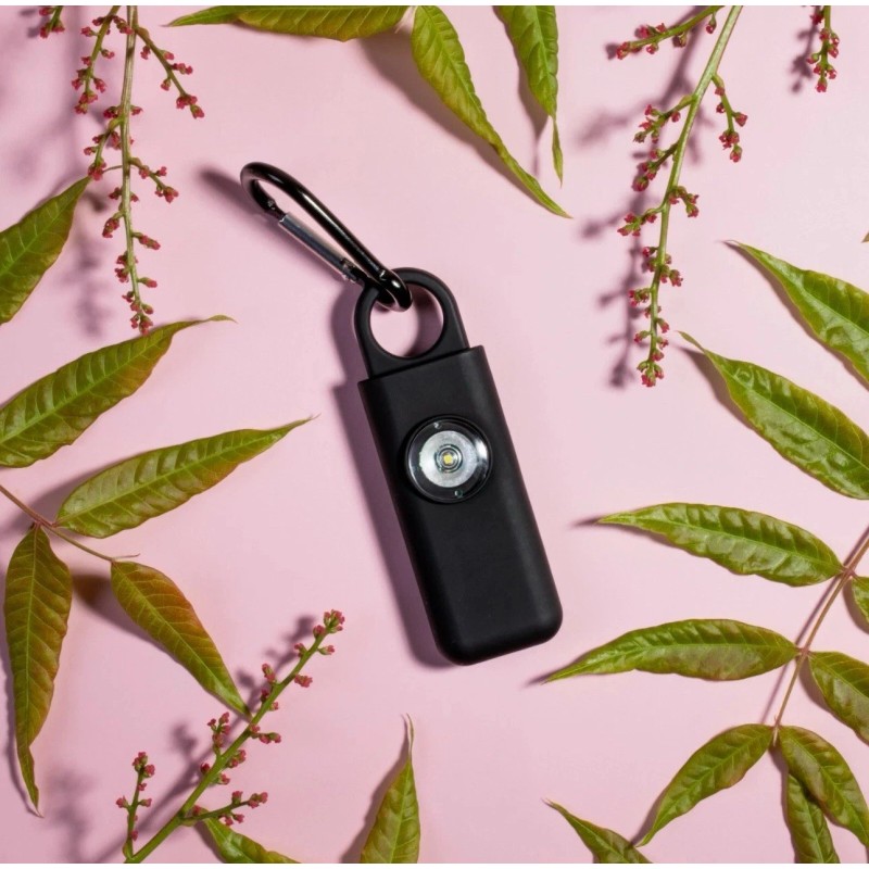 SOS Personal Safety Loud Alarm Keychain, Bright LED Light, Self