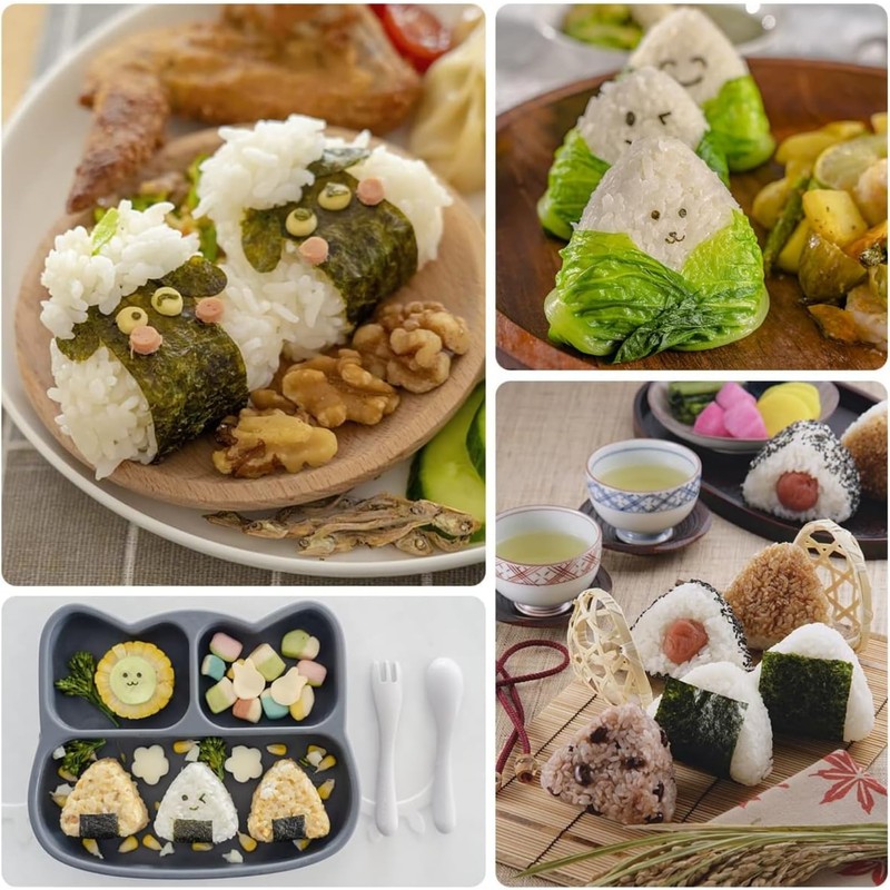 MIZOXY Onigiri Mold - Stainless Steel Rice Ball Maker -