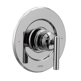 Moen Gibson Chrome Posi-Temp Pressure-Balancing Modern Valve Handle Only Trim, Valve Required, T2901
