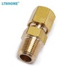 LTWFITTING Brass 3/16-Inch OD x 1/8-Inch Male NPT Compression Connector