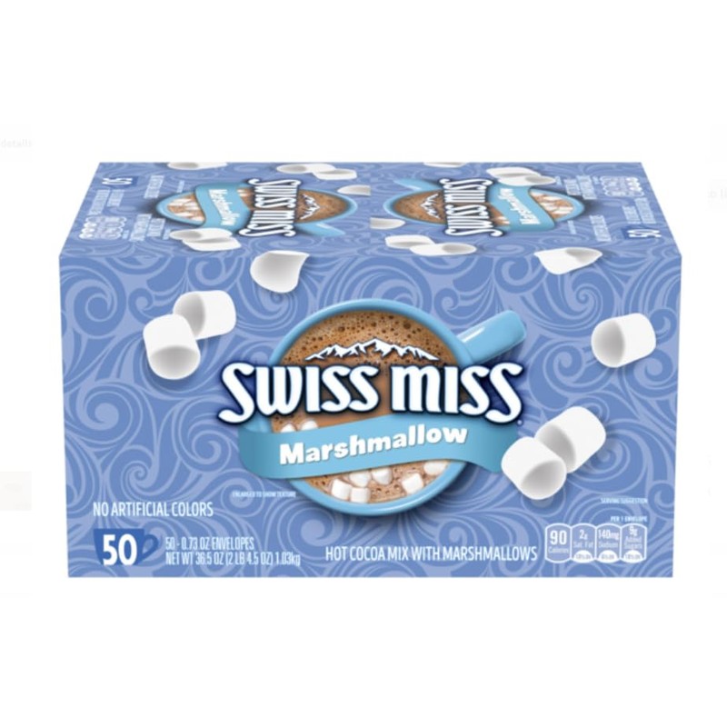 Swiss Miss Hot Cocoa Mix Bundle: 50 Count Marshmallow &