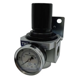 1" NPT, Heavy Duty High Flow THB Compressed Air Pressure Regulator, Gauge & Bracket Included, 180 CFM (7-215 PSI)