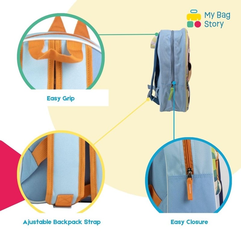 mybagstory - Rucksack Bluey 3D - Kinder 30 x 25