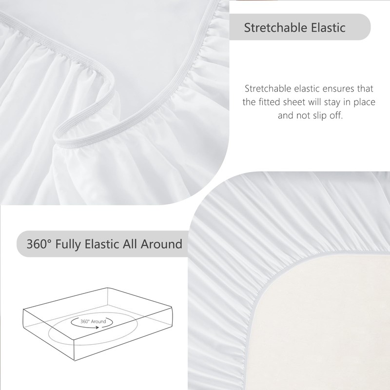 CozyLux Extra Deep Pocket King Size Sheets Set - 6