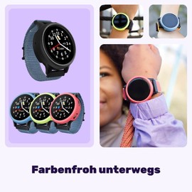 ANIO 6 Compatible Protector Case – Children's Smartwatch Screen Protector: Protective Case & Screen Protector – Scratch-Resistant, Robust, Easy to Install (Black)